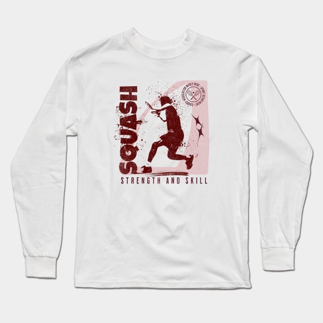 Squash player Long Sleeve T-Shirt by Graffik-Peeps